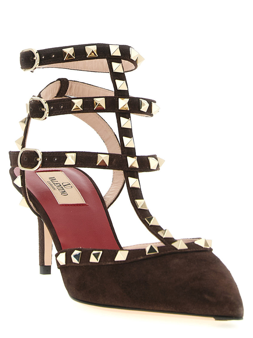 Brown Rockstud Pumps 2