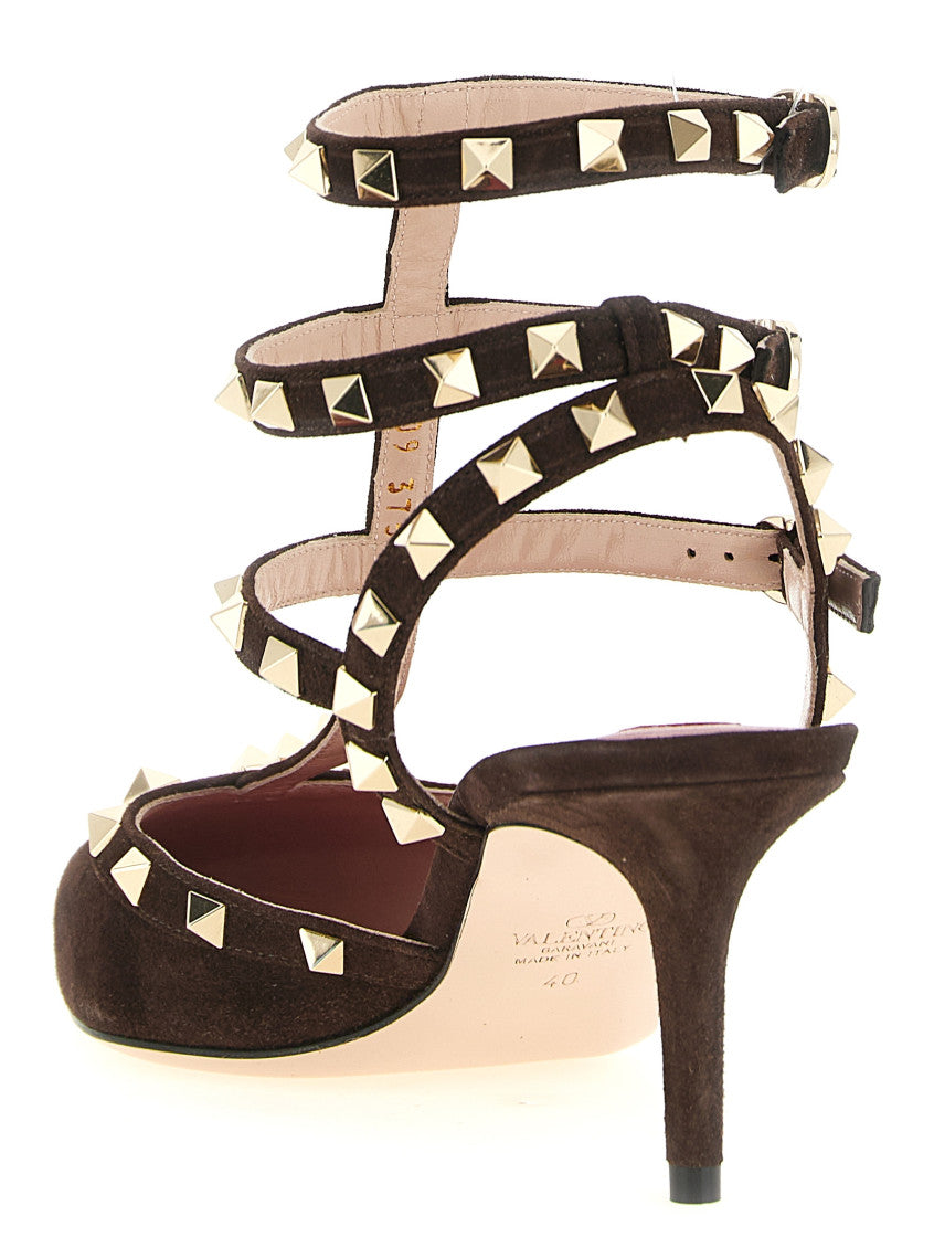 Brown Rockstud Pumps 3