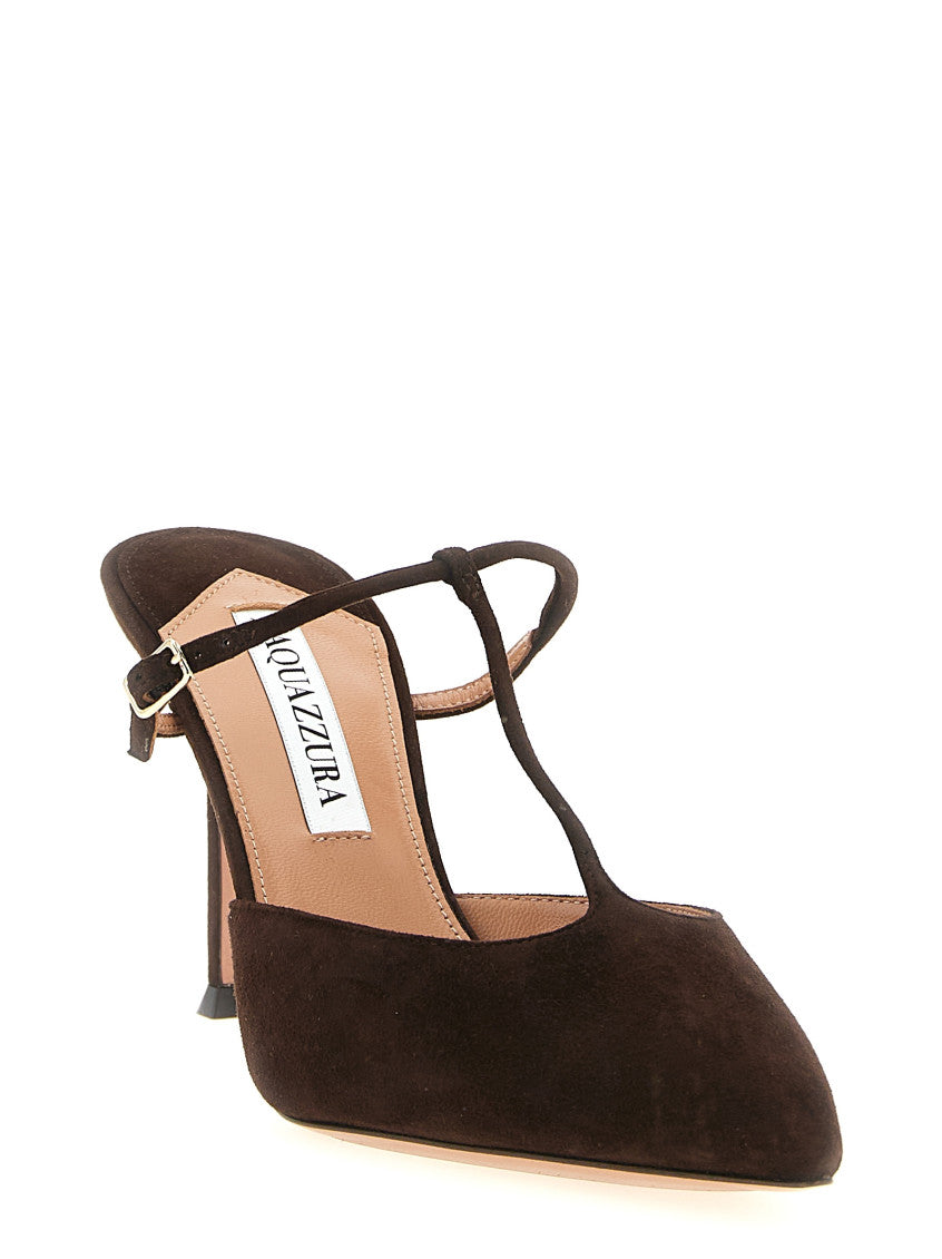 Brown Suede Pumps 2