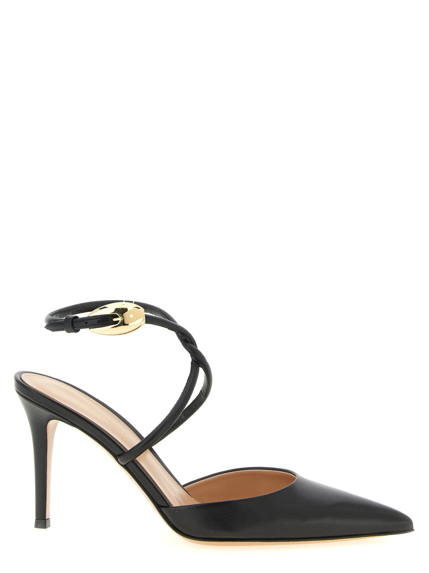 Black Ankle-strap Pumps 1