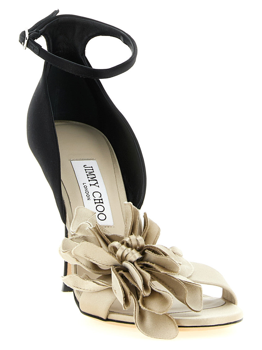 BlackWhite Ankle-strap Heels 2