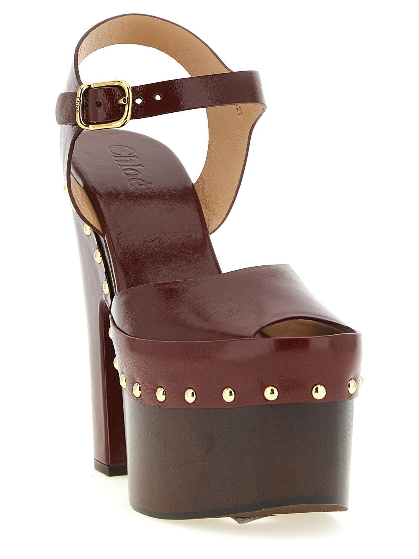 Brown Ankle-strap Heels 2