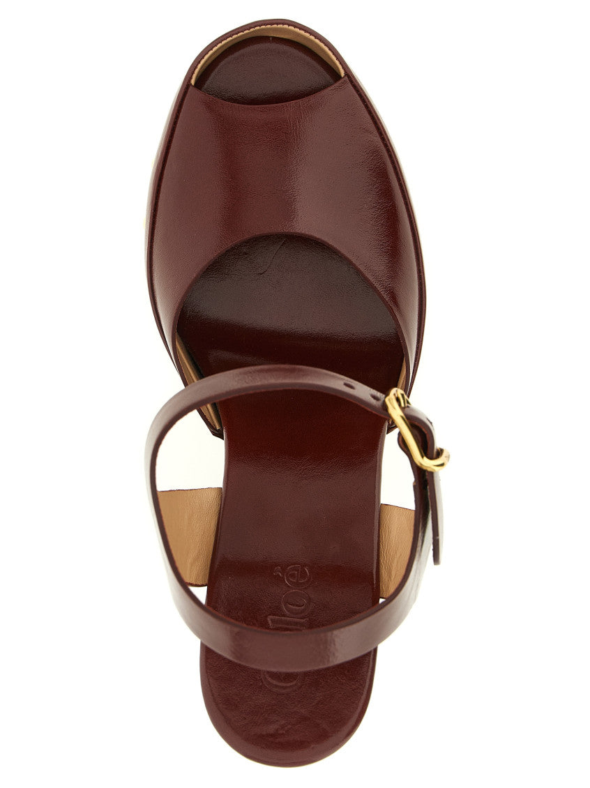 Brown Ankle-strap Heels 4