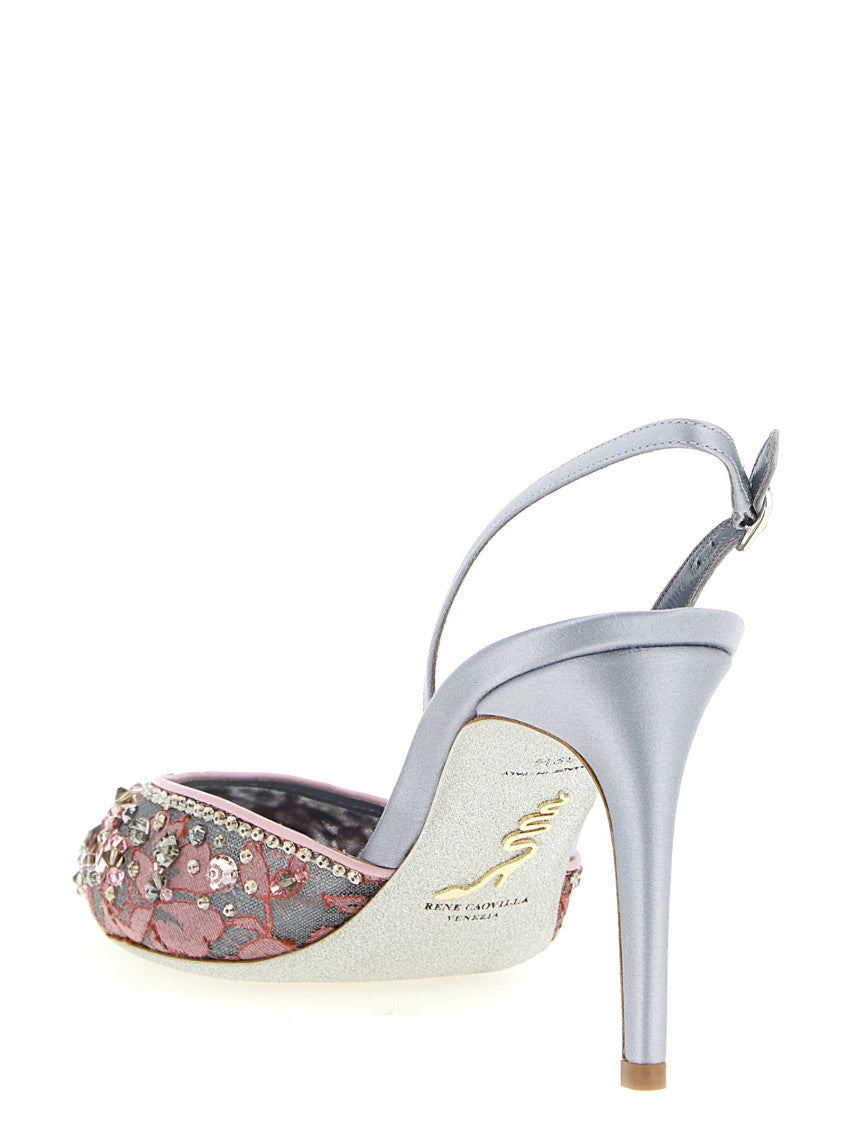 Multicolor Slingback Pumps 3