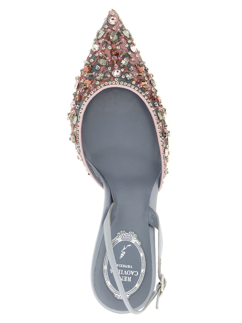 Multicolor Slingback Pumps 4