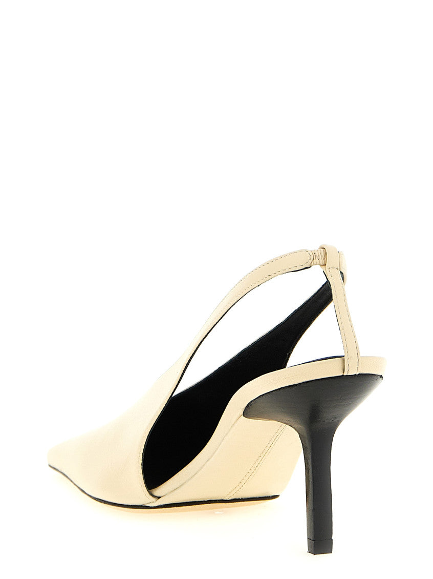 Beige Slingback Pumps 3