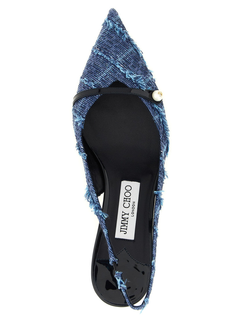 Denim Slingback Pumps 4