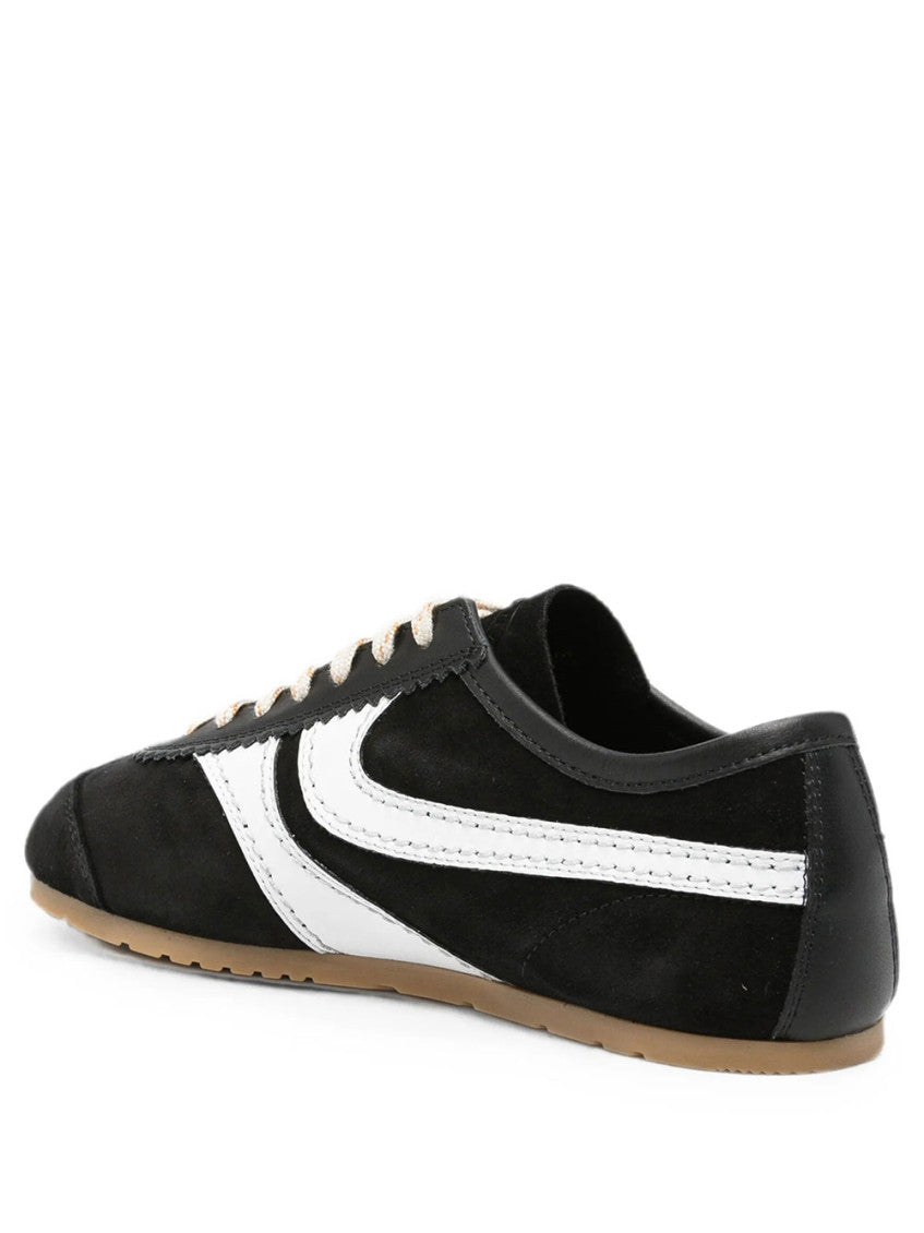 BlackWhite Color Block Sneakers 2