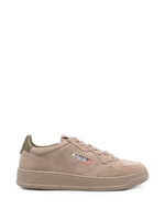 Beige Color Block Sneakers 1