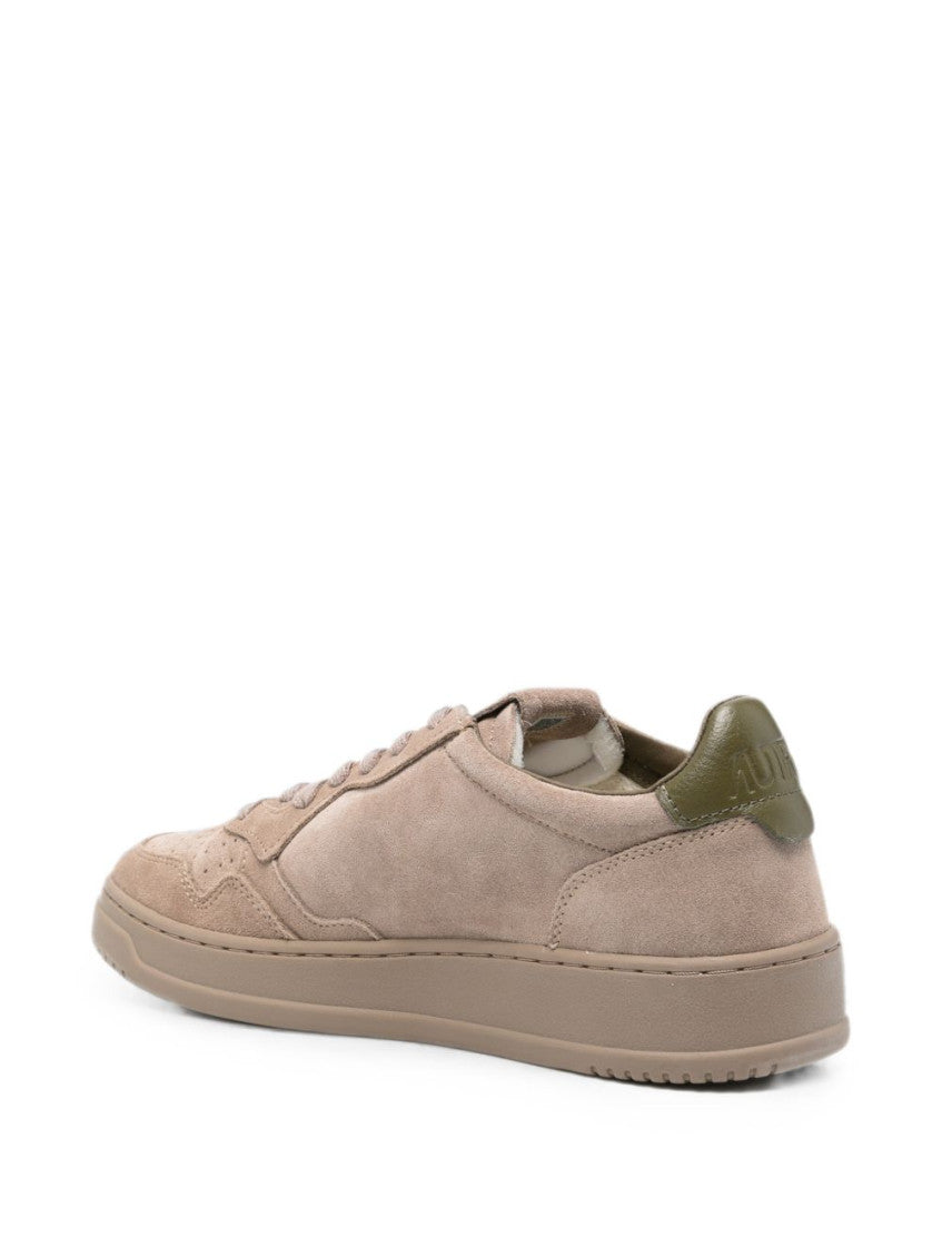 Beige Color Block Sneakers 2