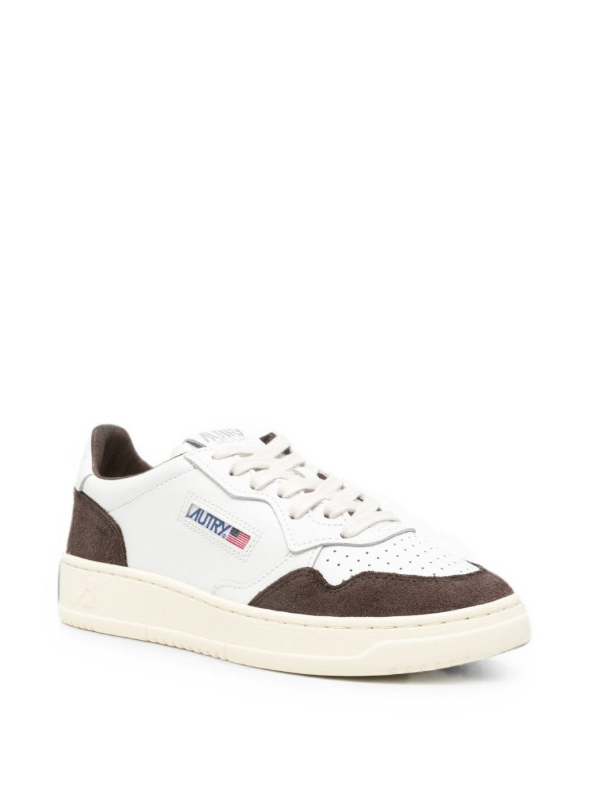 White Color Block Sneakers 4