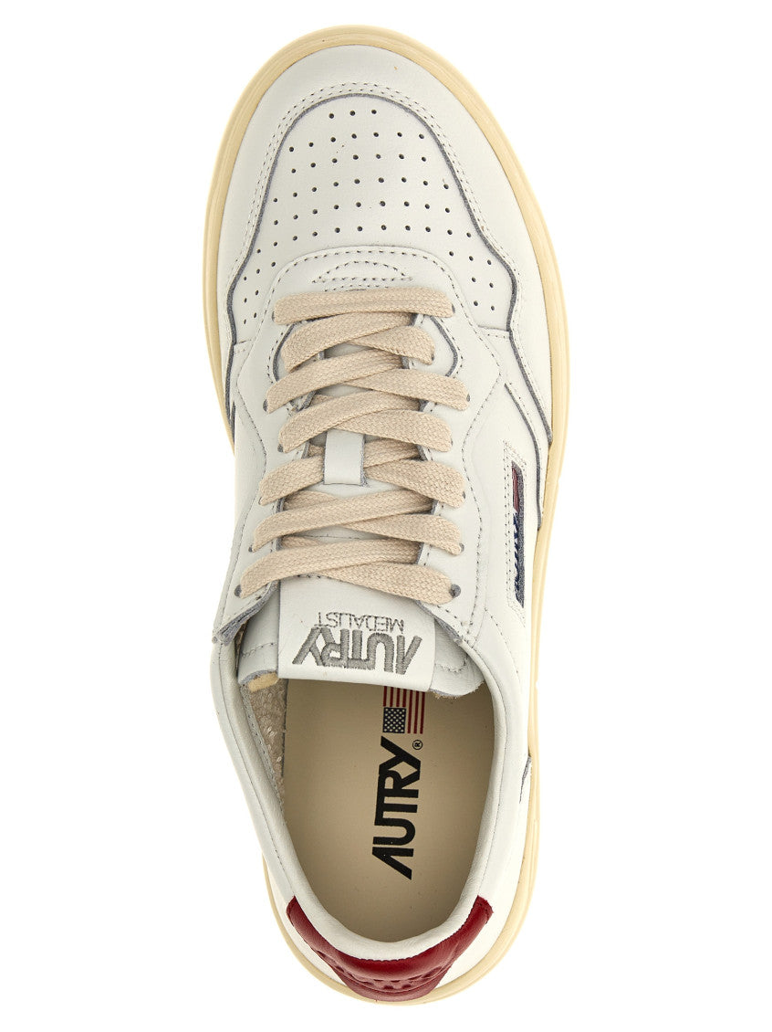 White Lace Up Sneakers 3