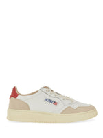 White Color Block Sneakers 1