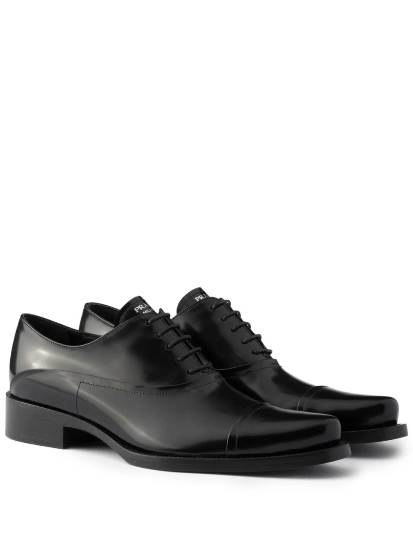 Black Vitello Lace Ups Shoes 2