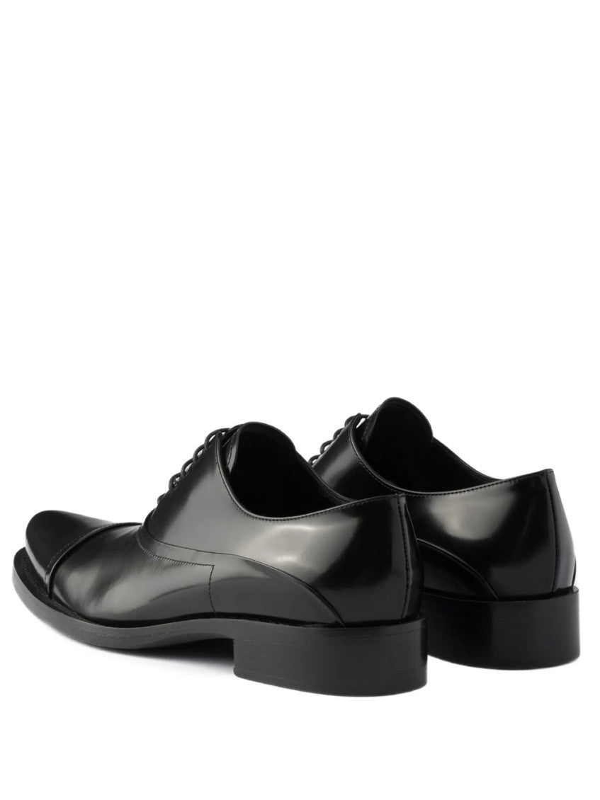 Black Vitello Lace Ups Shoes 3