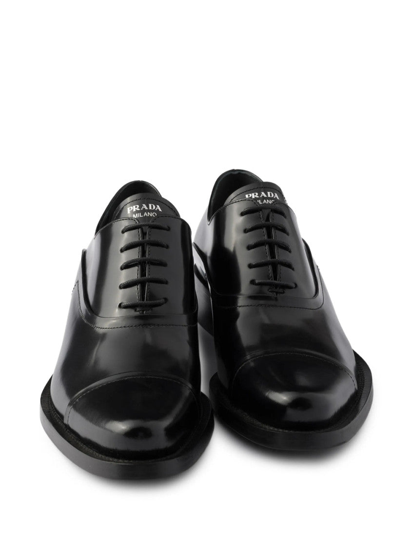 Black Vitello Lace Ups Shoes 4