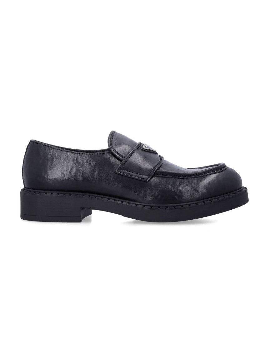 Black Logo Classic Loafers 1