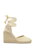 Off White Woven Espadrilles Wedges 1