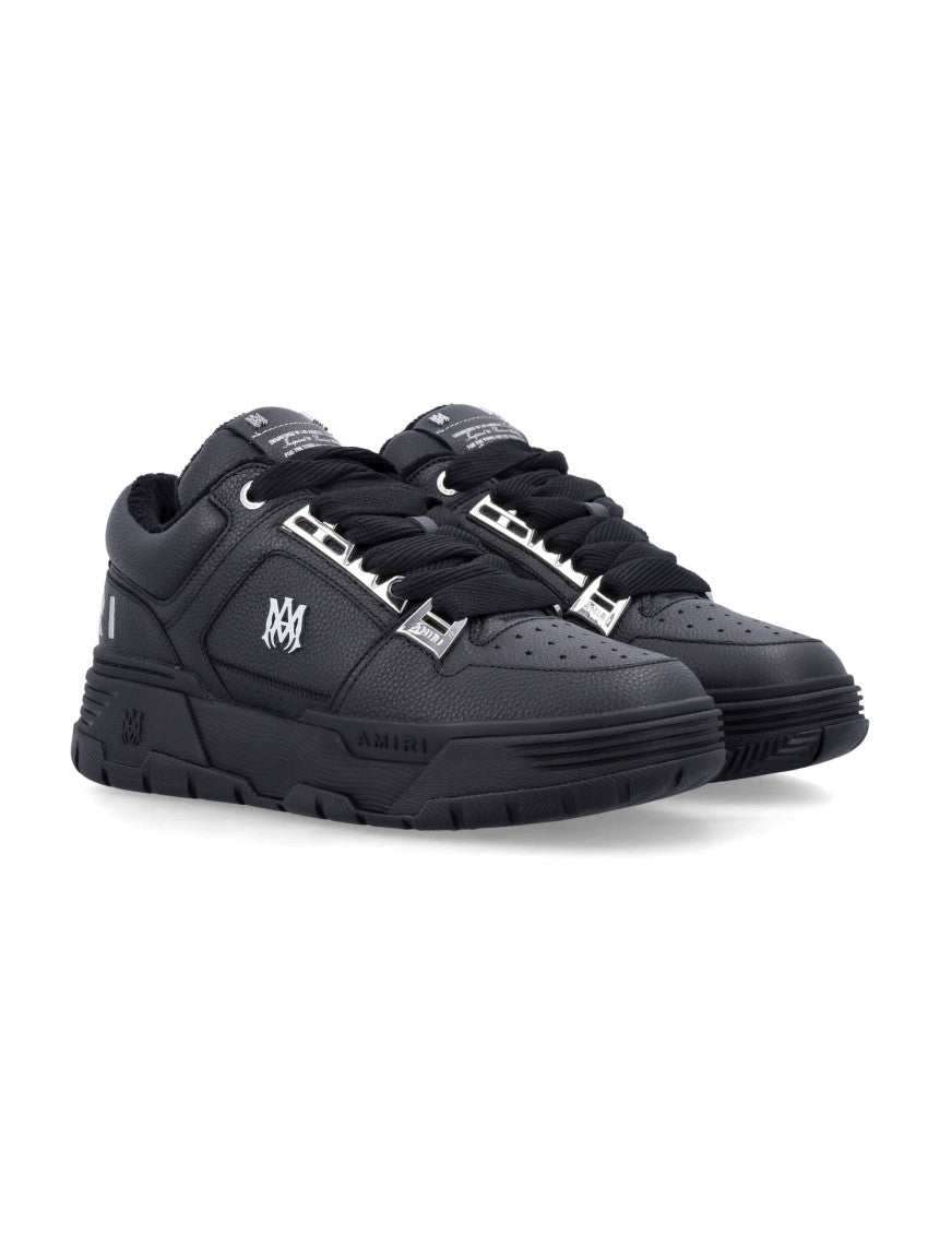 Black Logo Low-Top Sneakers 2