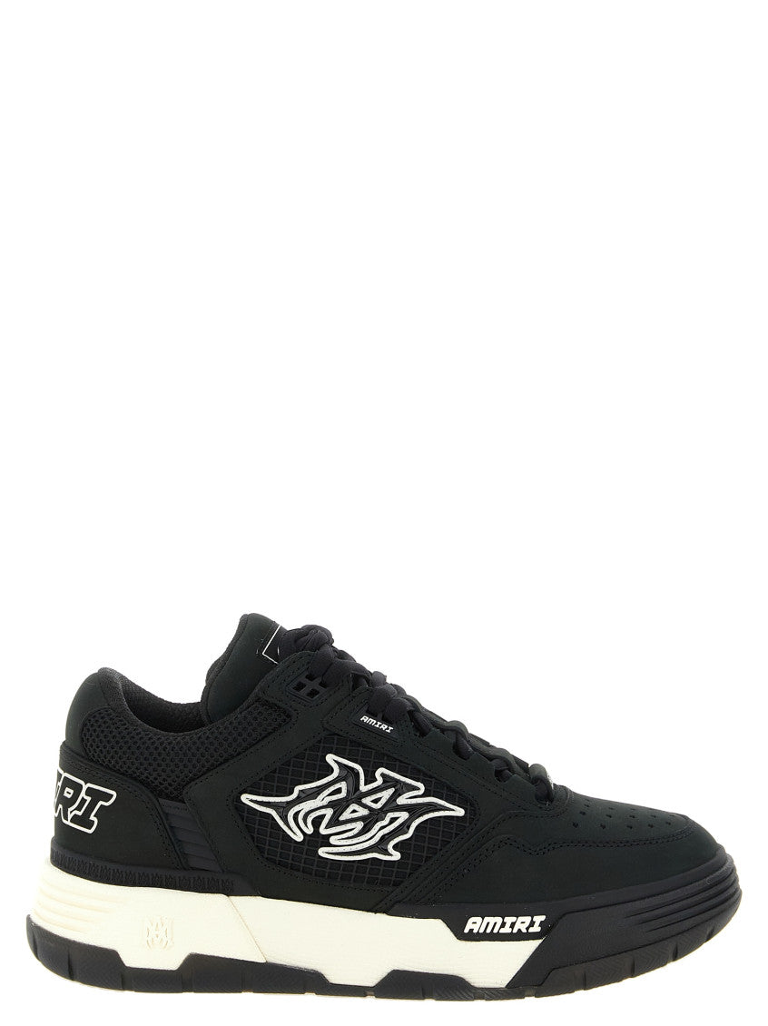 BlackWhite Logo Ma-94 Sneakers 1