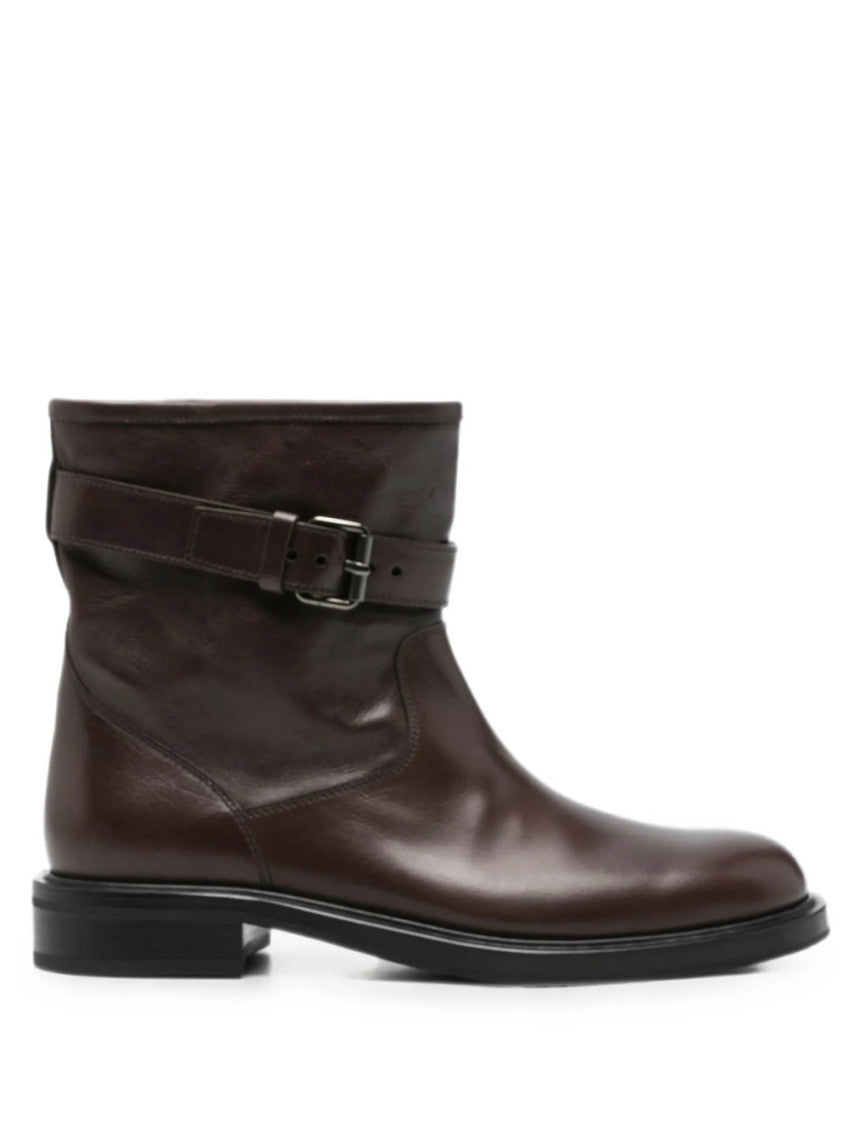 Dark Brown Tronchetti Boots 1