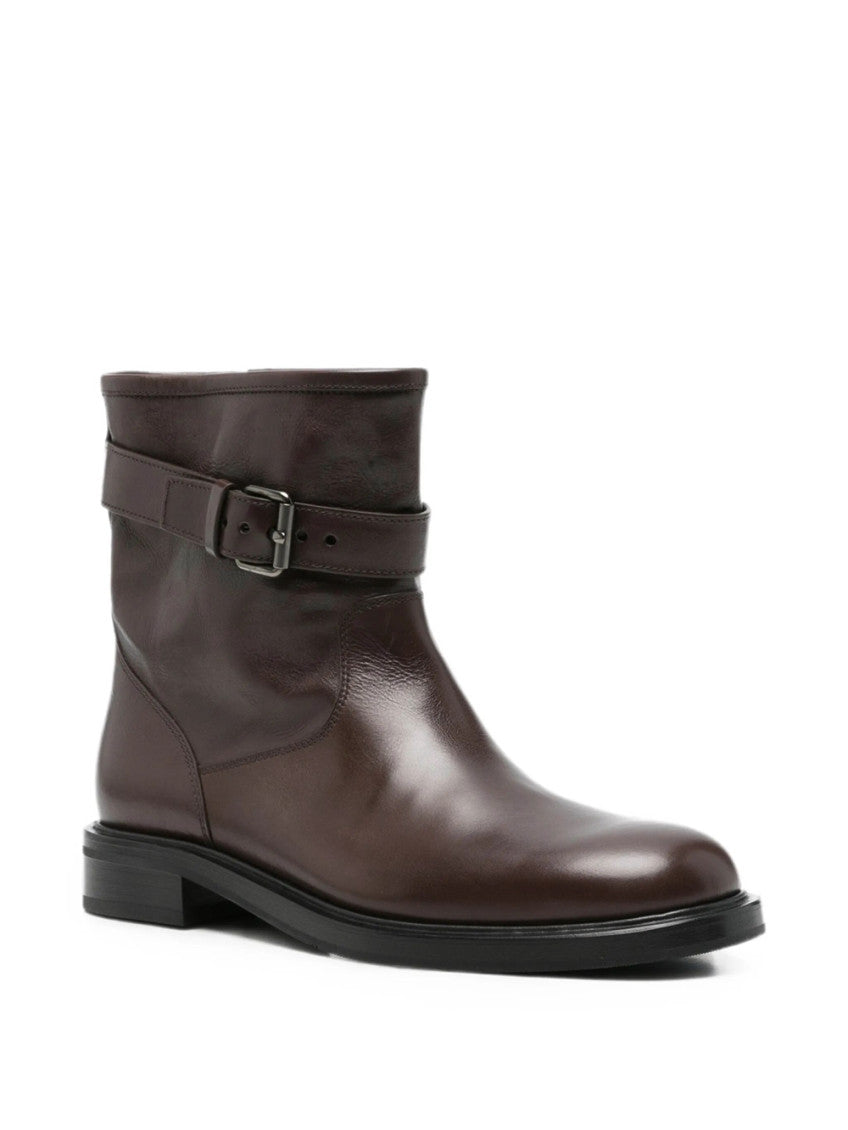 Dark Brown Tronchetti Boots 2
