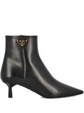 Black Logo Triangle Boots 1
