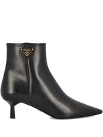 Black Logo Triangle Boots 1