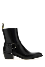 Black Vitello Abrasivato Boots 1