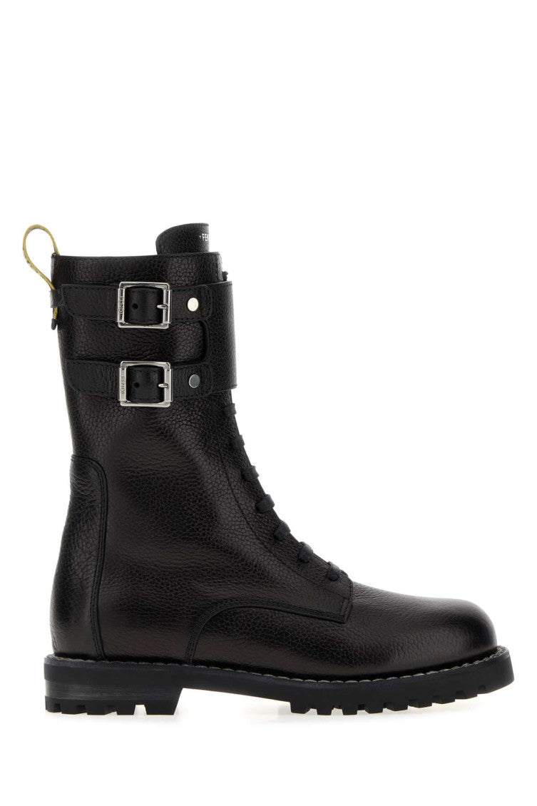 Black Vitello Bottalato Boots 1