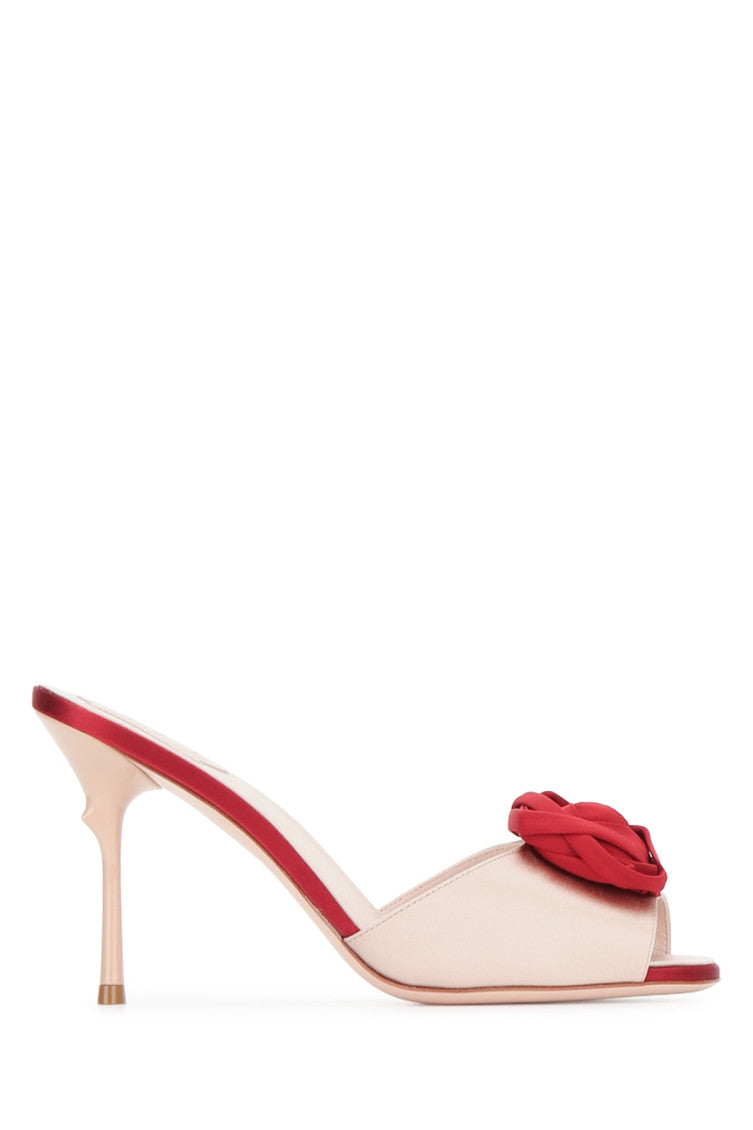 Pink Embellished Mules 1