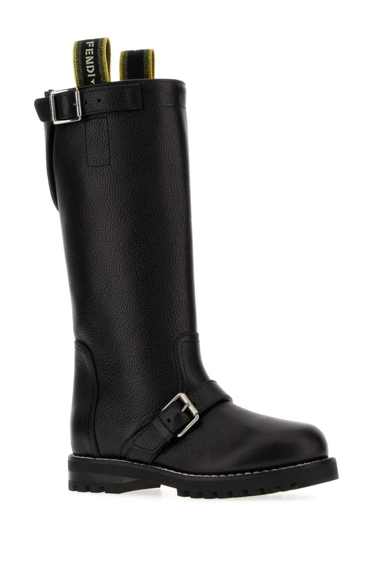 Black Biker Boots 2