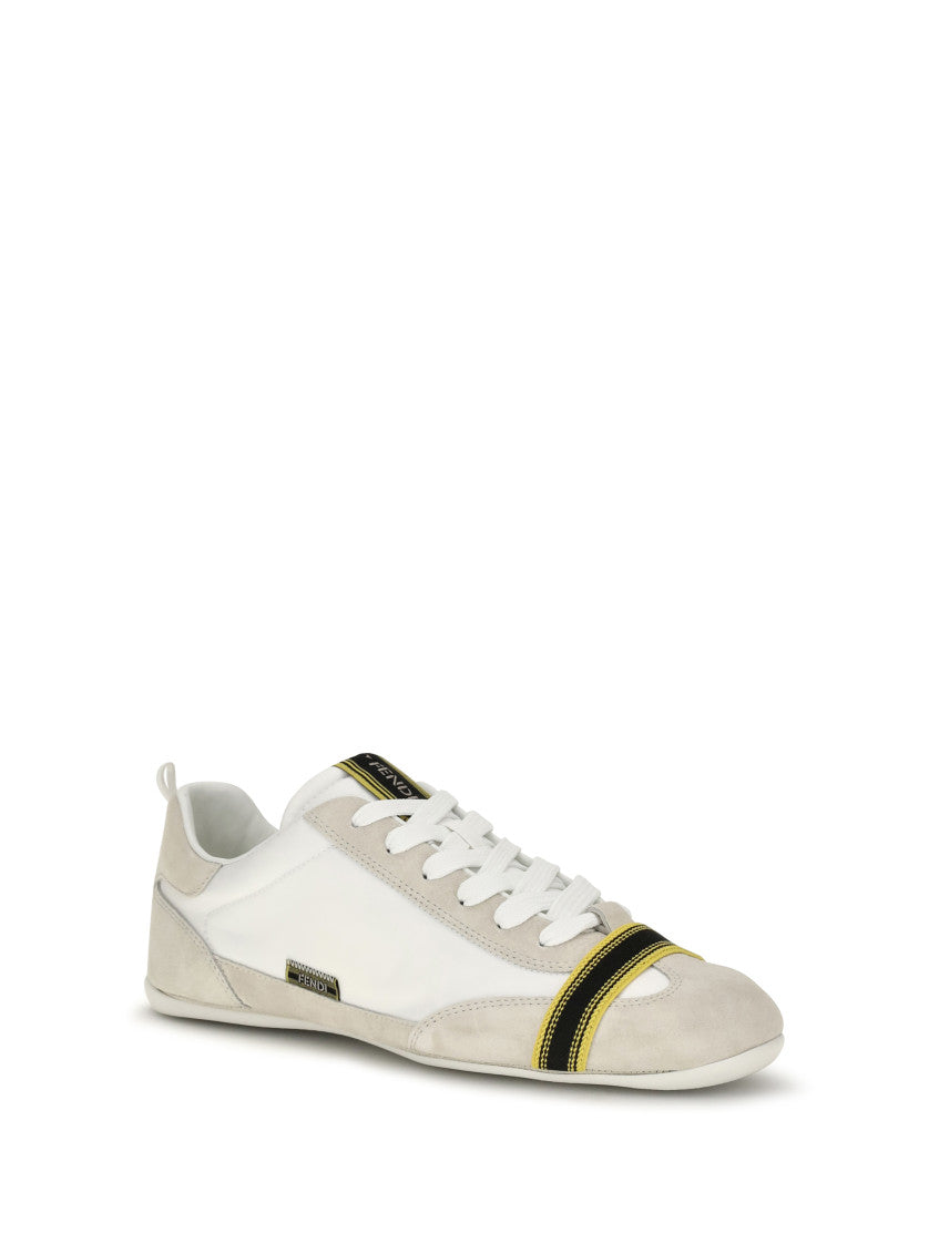 White Logo Wrap Sneakers 2