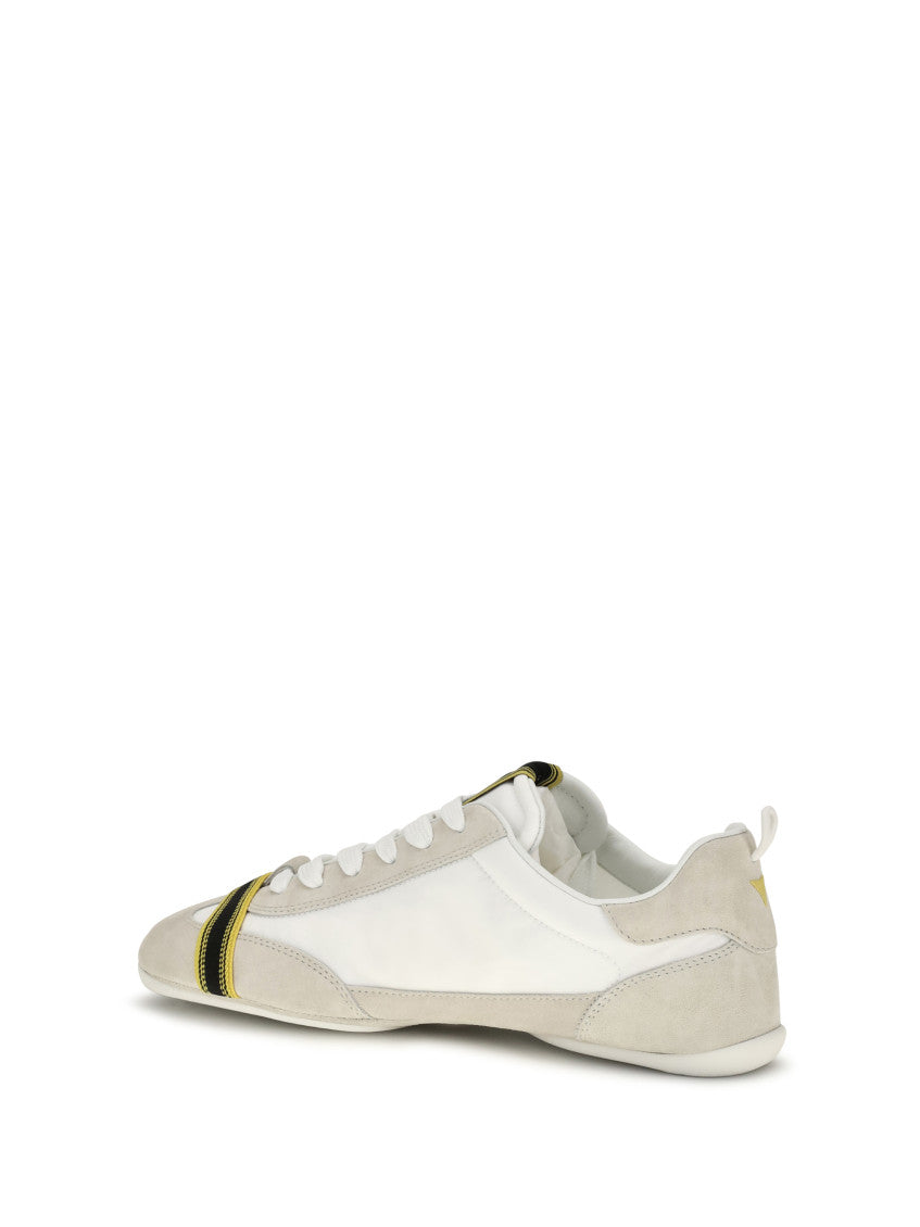 White Logo Wrap Sneakers 3