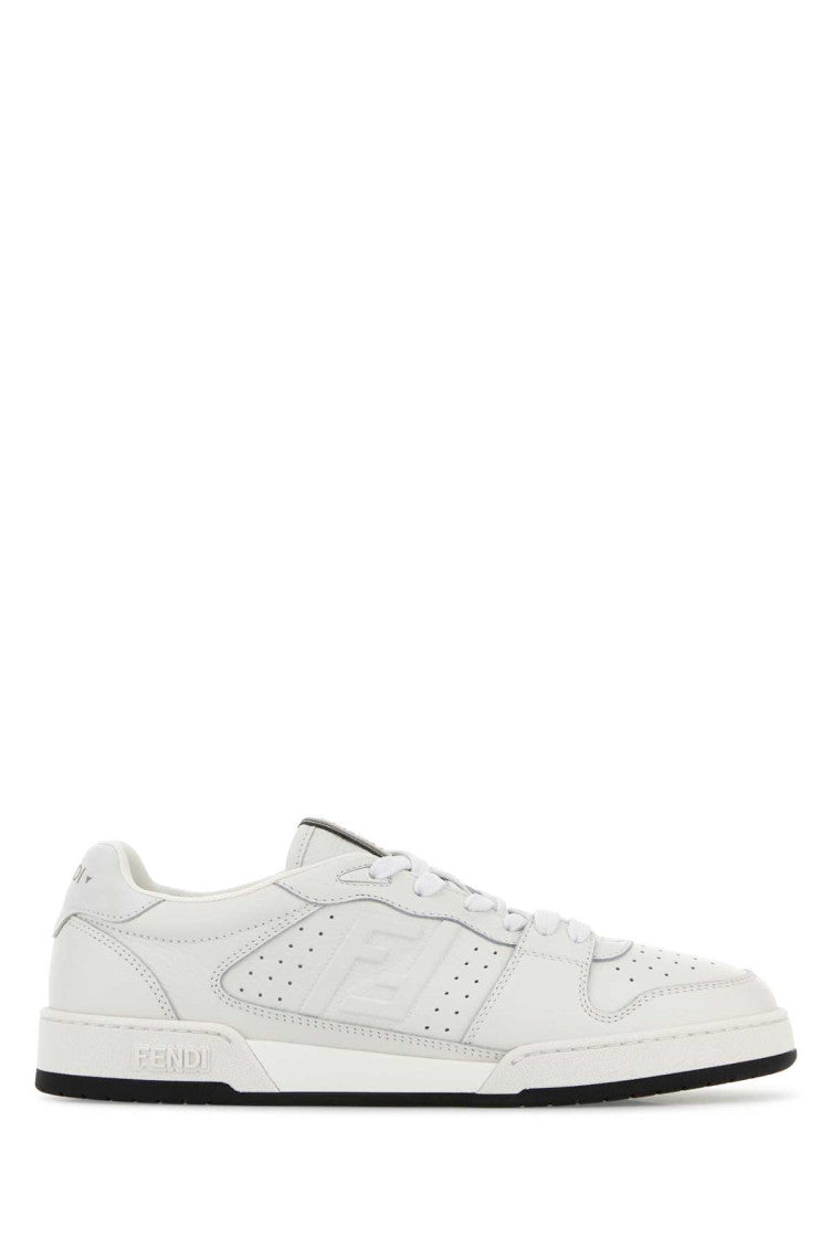 White Logo Match Sneakers 1