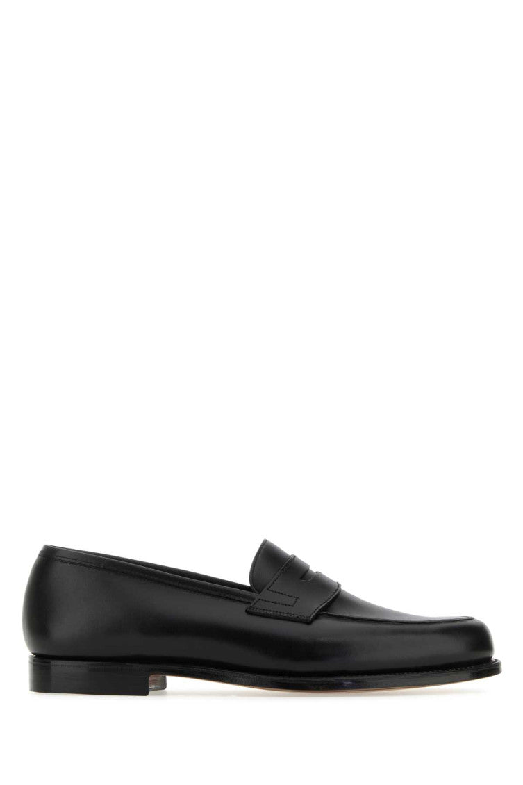 Black Leather  Loafers 1
