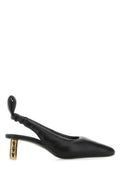 Black Leather Pumps 1