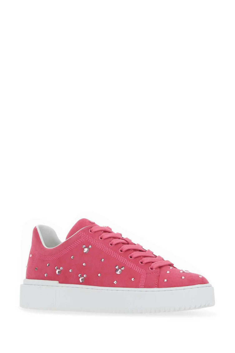 Pink Suede Sneakers 2