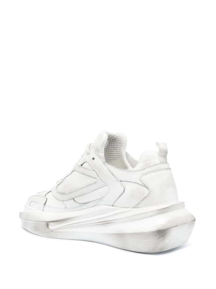 White Chunky Low-top Sneakers 2