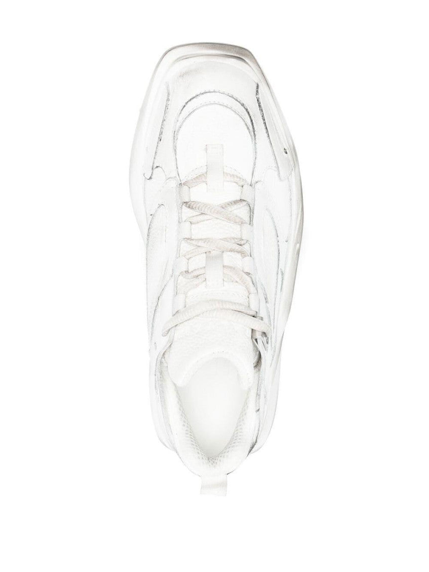 White Chunky Low-top Sneakers 3