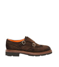 Brown Double-Buckle Dress Shoes 1