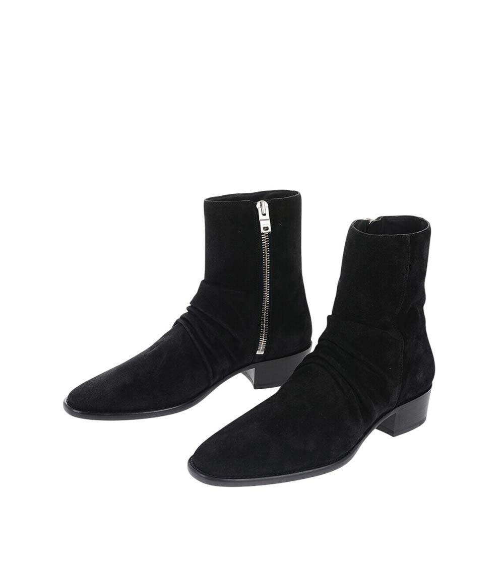 Black Suede Chelsea Boots 2