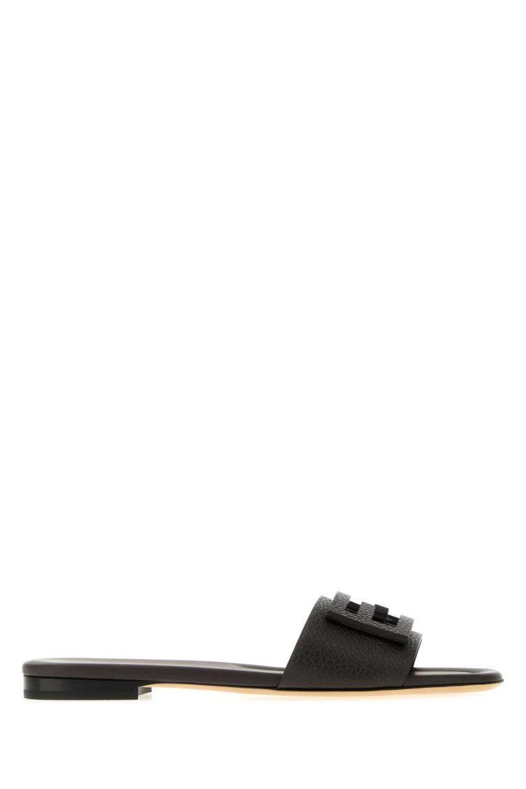 Black Leather Sandals 1