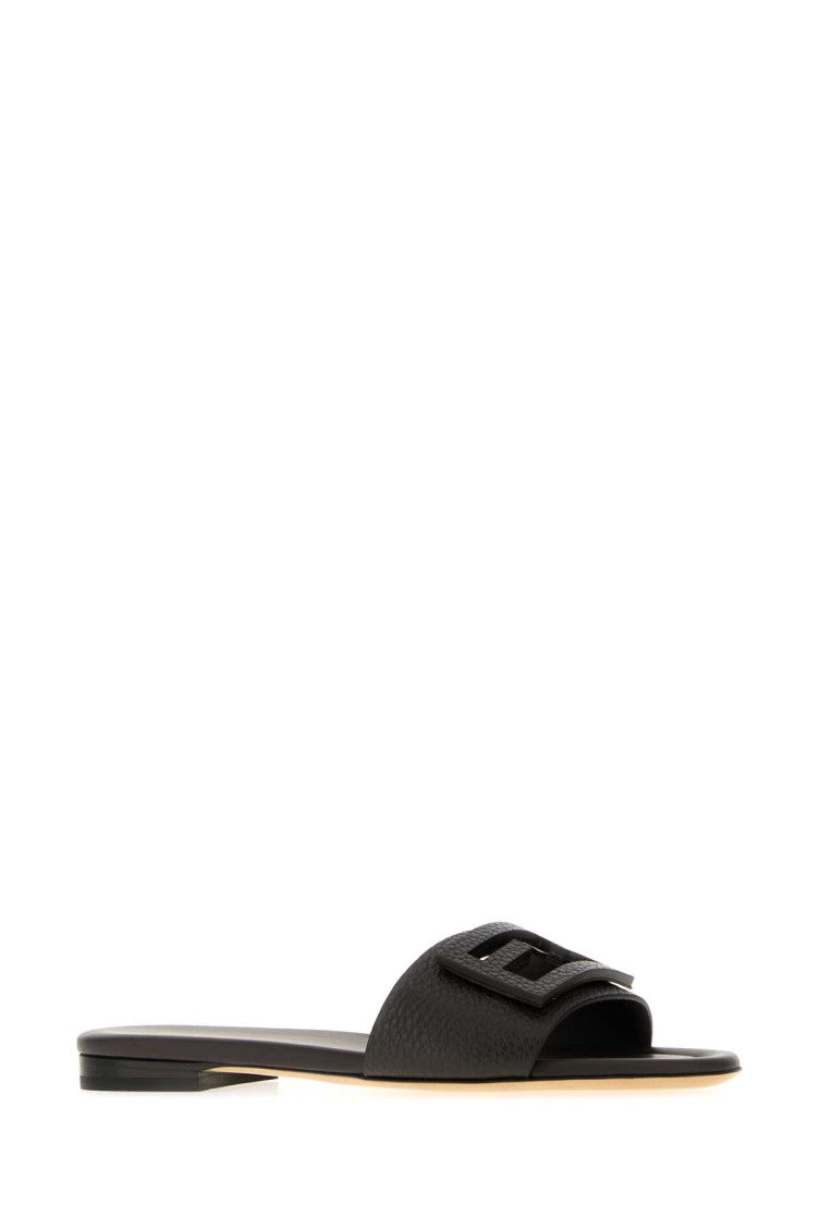 Black Leather Sandals 2