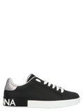 Black Portofino Logo Sneakers 1