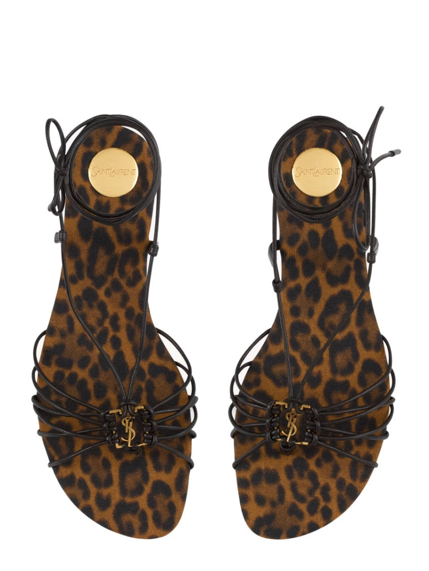 Leopard Print Open-toe Sandals 2