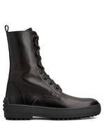 Black Gommino Leather Boots 1