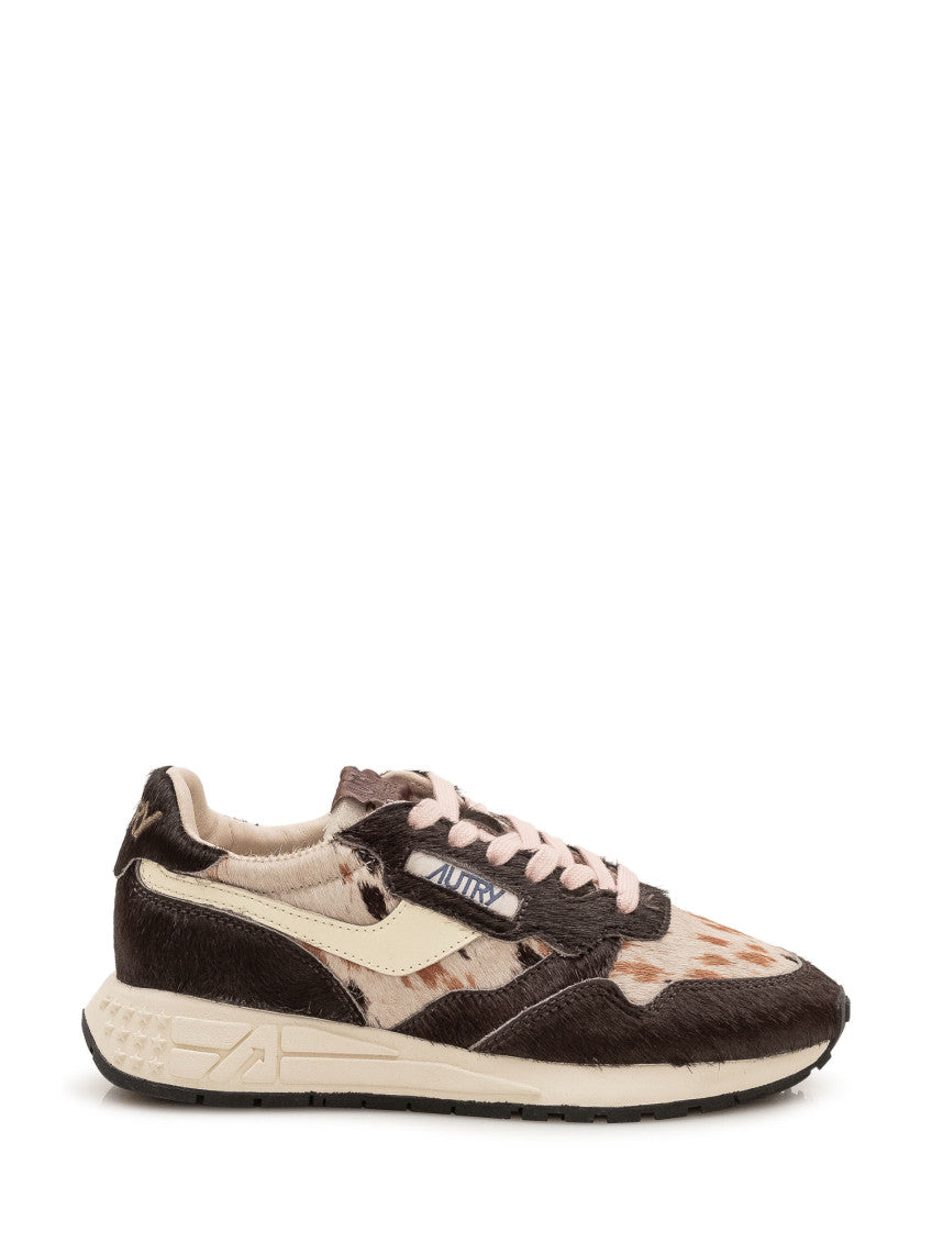 Brown Printed Medalist Sneakers 1