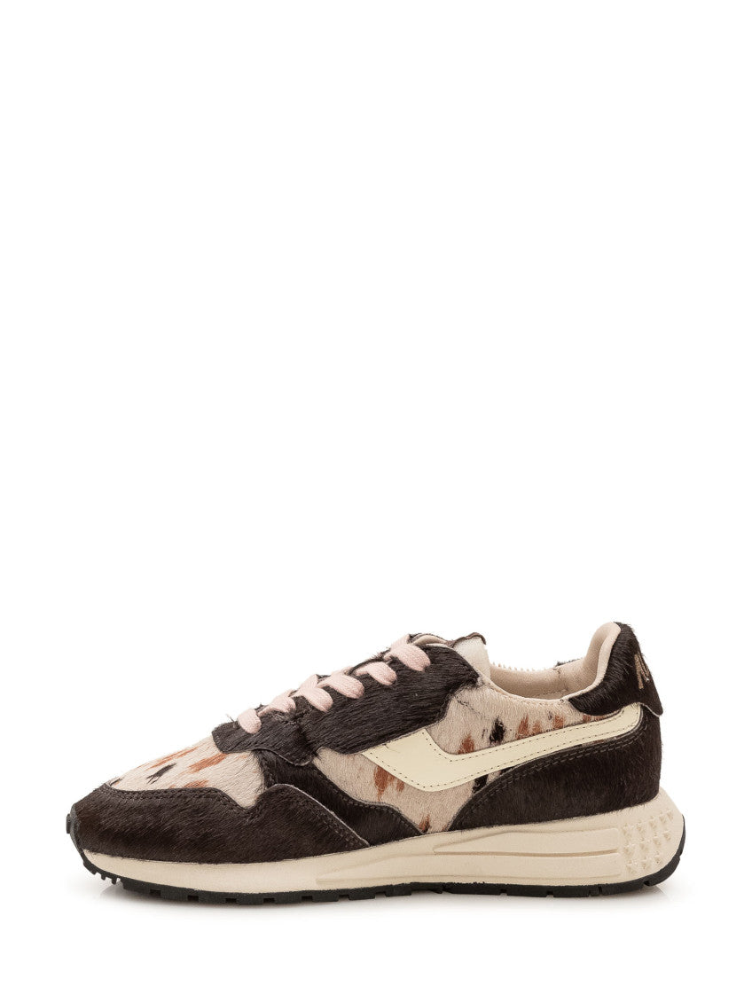 Brown Printed Medalist Sneakers 4