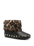 Black Printed Ankle Boots 1